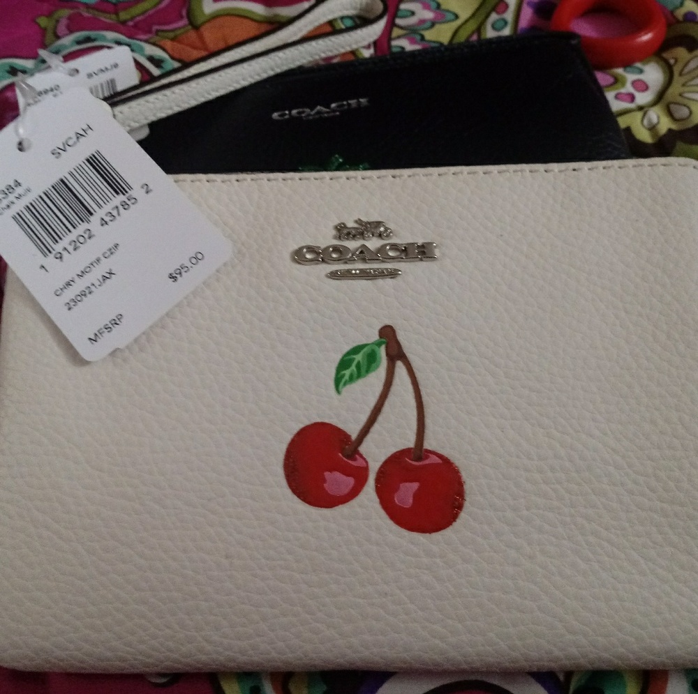 New Leather Coach wristlet! Your choice! Sold out!
